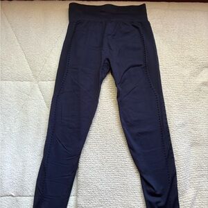 Fabletics navy blue leggings with a flattering fit